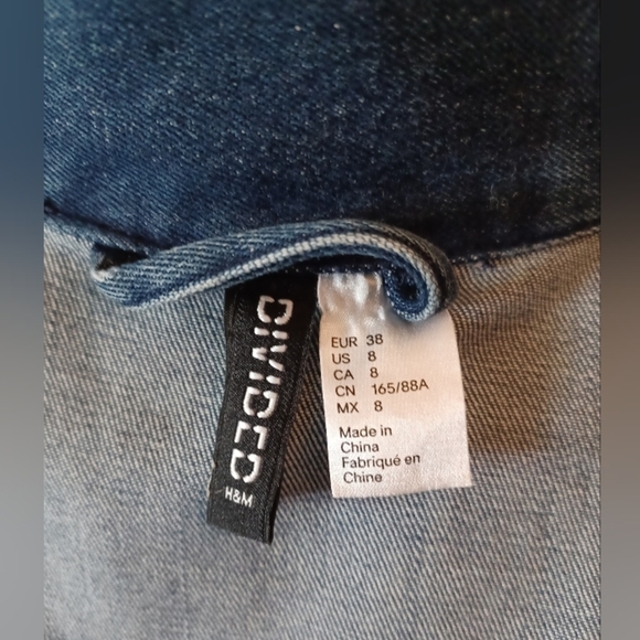 H&M Divided Denim Jean Jacket with Ruffle Detail - Picture 9 of 11